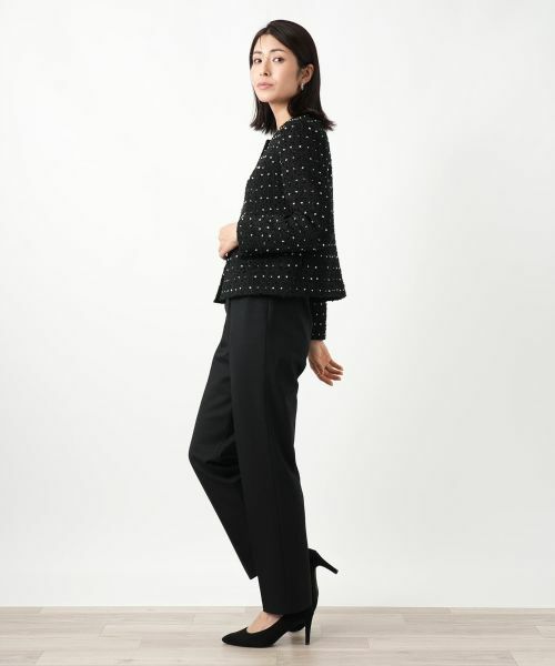 Leilian / レリアン テーラードジャケット | ドットツイードジャケット【セレモニー】【Leilian WHITE LABEL】 | 詳細2