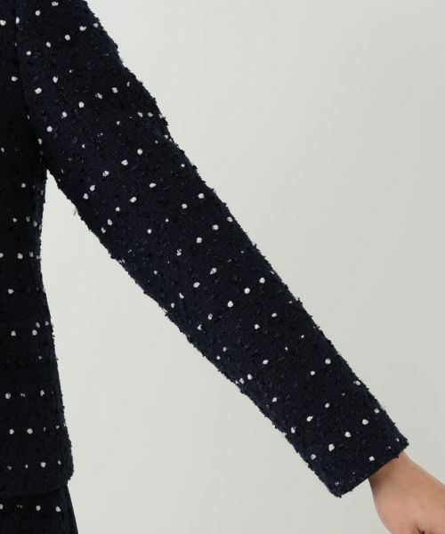 Leilian / レリアン テーラードジャケット | ドットツイードジャケット【セレモニー】【Leilian WHITE LABEL】 | 詳細22