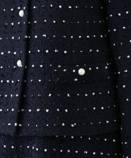 Leilian / レリアン テーラードジャケット | ドットツイードジャケット【セレモニー】【Leilian WHITE LABEL】 | 詳細23