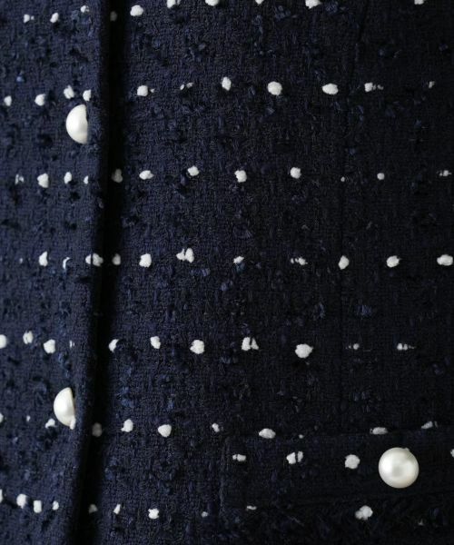 Leilian / レリアン テーラードジャケット | ドットツイードジャケット【セレモニー】【Leilian WHITE LABEL】 | 詳細26