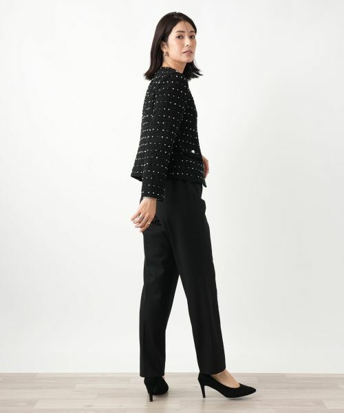 Leilian / レリアン テーラードジャケット | ドットツイードジャケット【セレモニー】【Leilian WHITE LABEL】 | 詳細3