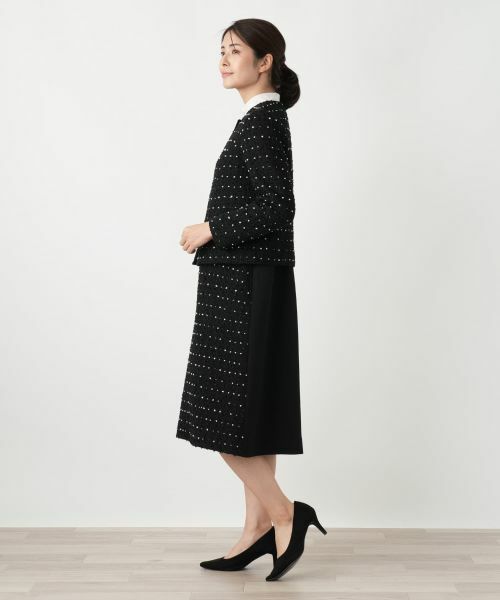 Leilian / レリアン テーラードジャケット | ドットツイードジャケット【セレモニー】【Leilian WHITE LABEL】 | 詳細6