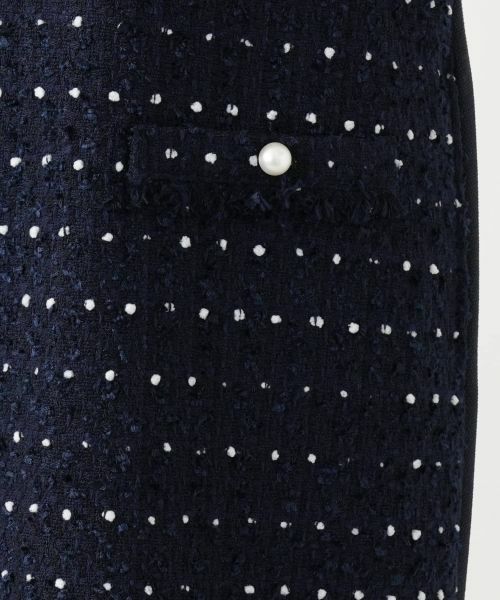 Leilian / レリアン ロング・マキシ丈ワンピース | ドットツイードジャンパースカート【セレモニー】【Leilian WHITE LABEL】 | 詳細30