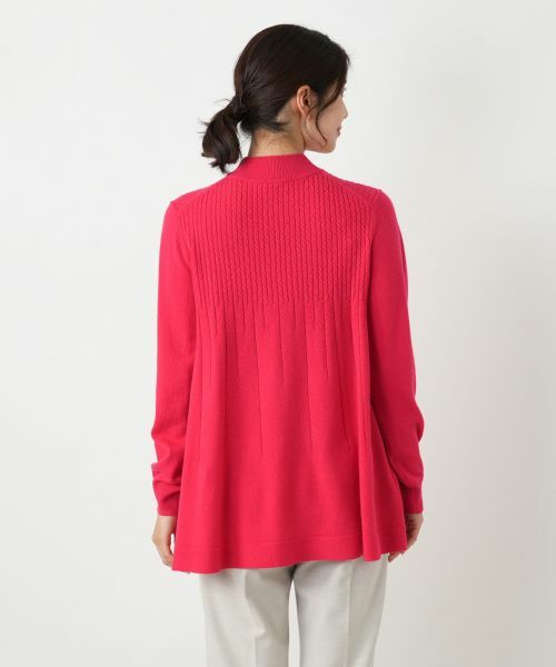 Leilian / レリアン ニット・セーター | カシミヤ混ケーブルハイネックニット【Leilian WHITE LABEL】 | 詳細12