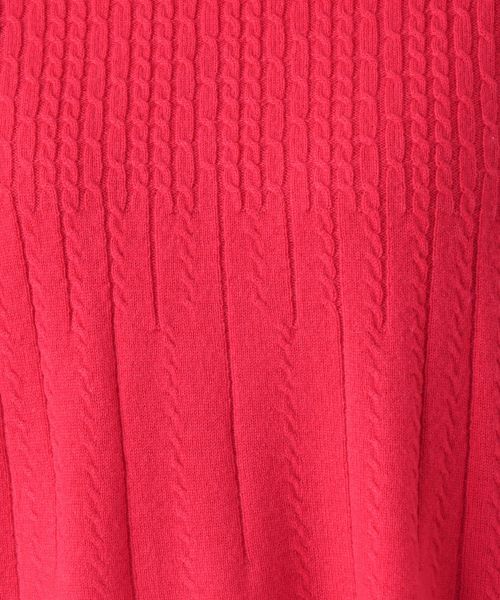 Leilian / レリアン ニット・セーター | カシミヤ混ケーブルハイネックニット【Leilian WHITE LABEL】 | 詳細17