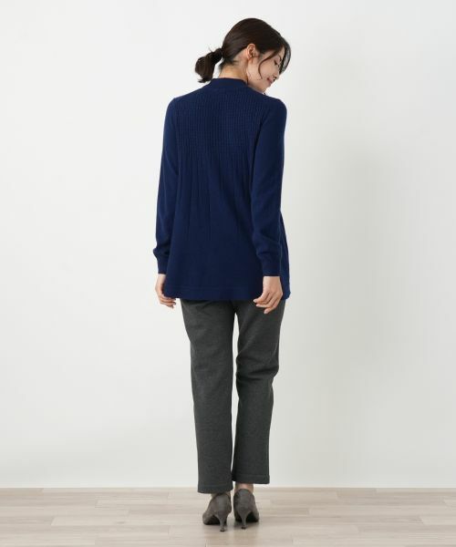 Leilian / レリアン ニット・セーター | カシミヤ混ケーブルハイネックニット【Leilian WHITE LABEL】 | 詳細3