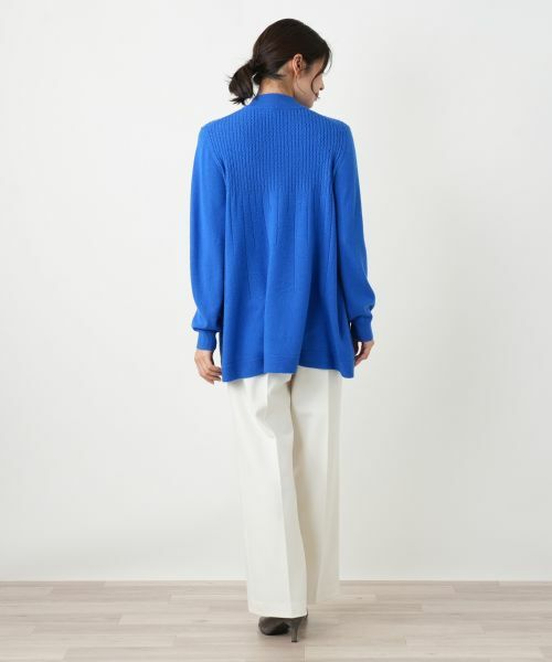 Leilian / レリアン ニット・セーター | カシミヤ混ケーブルハイネックニット【Leilian WHITE LABEL】 | 詳細6