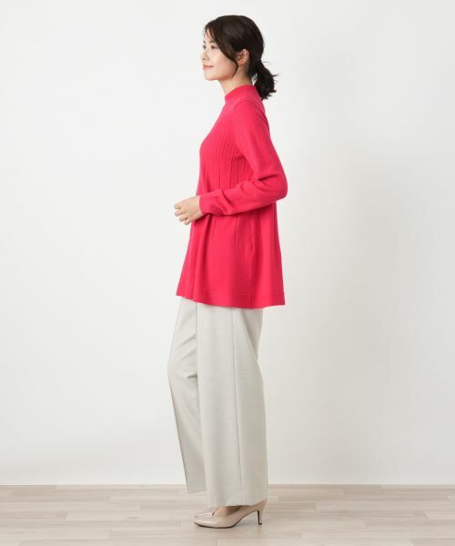 Leilian / レリアン ニット・セーター | カシミヤ混ケーブルハイネックニット【Leilian WHITE LABEL】 | 詳細8