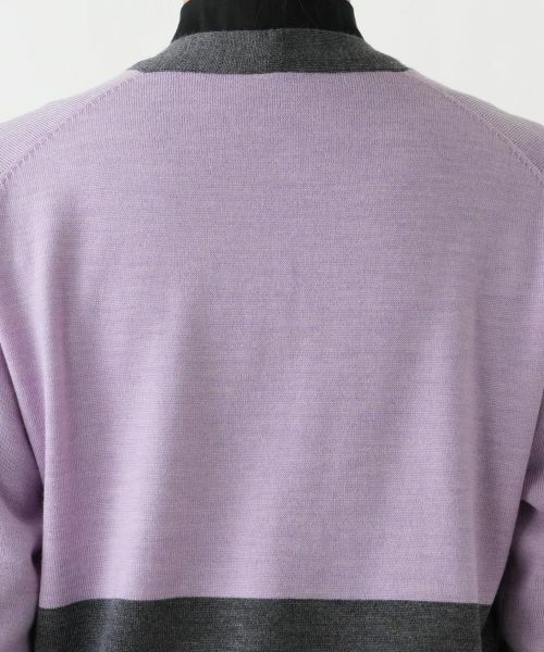 Leilian / レリアン カーディガン・ボレロ | カラーブロックVネックカーディガン【Leilian WHITE LABEL】 | 詳細14