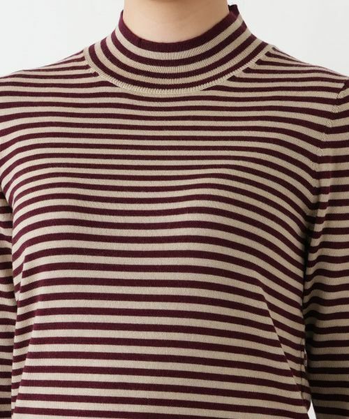 Leilian / レリアン ニット・セーター | ハイネックボーダーニット【Leilian WHITE LABEL】 | 詳細10
