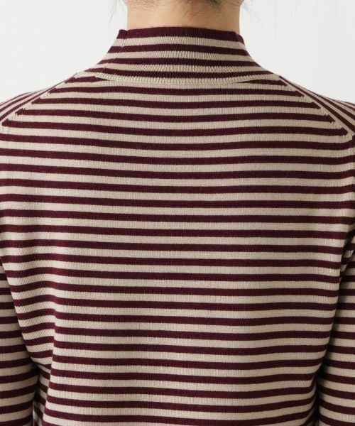 Leilian / レリアン ニット・セーター | ハイネックボーダーニット【Leilian WHITE LABEL】 | 詳細11