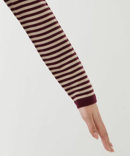 Leilian / レリアン ニット・セーター | ハイネックボーダーニット【Leilian WHITE LABEL】 | 詳細12