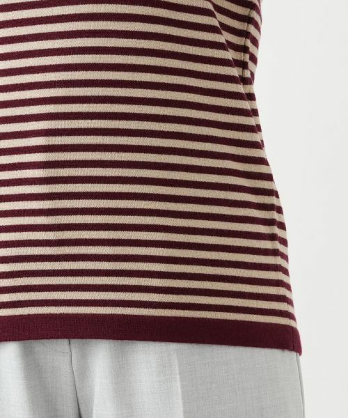Leilian / レリアン ニット・セーター | ハイネックボーダーニット【Leilian WHITE LABEL】 | 詳細13