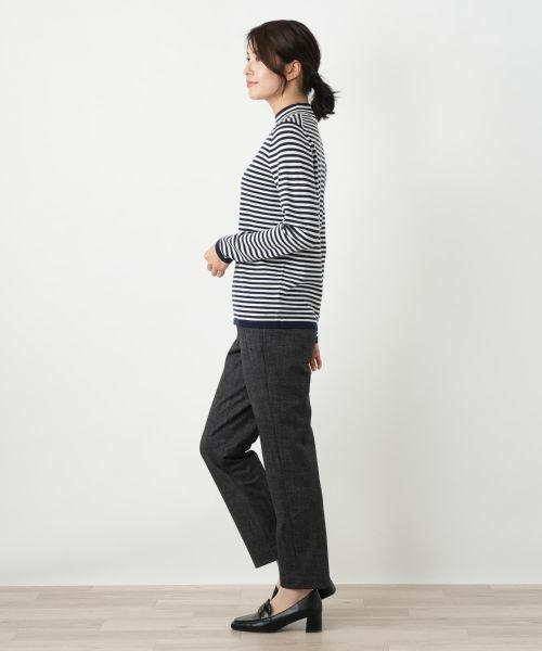 Leilian / レリアン ニット・セーター | ハイネックボーダーニット【Leilian WHITE LABEL】 | 詳細16