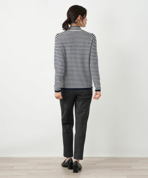 Leilian / レリアン ニット・セーター | ハイネックボーダーニット【Leilian WHITE LABEL】 | 詳細17