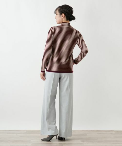 Leilian / レリアン ニット・セーター | ハイネックボーダーニット【Leilian WHITE LABEL】 | 詳細6