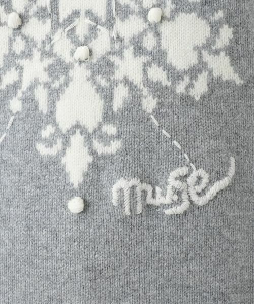 Leilian / レリアン テーラードジャケット | 雪柄ニットベスト【MUSE BY ROCHAS Premiere】 | 詳細11