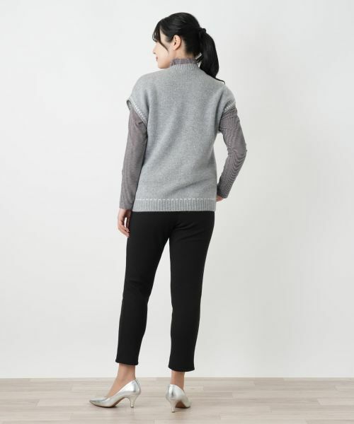 Leilian / レリアン テーラードジャケット | 雪柄ニットベスト【MUSE BY ROCHAS Premiere】 | 詳細6