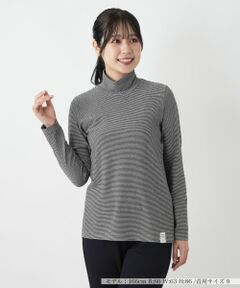 Leilian / レリアン カットソー | ボーダーハイネックカットソー【MUSE BY ROCHAS Premiere】