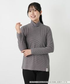 Leilian / レリアン カットソー | ボーダーハイネックカットソー【MUSE BY ROCHAS Premiere】