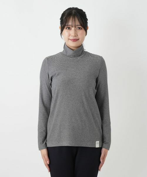 Leilian / レリアン カットソー | ボーダーハイネックカットソー【MUSE BY ROCHAS Premiere】 | 詳細10