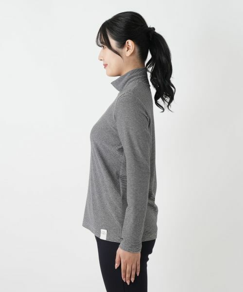 Leilian / レリアン カットソー | ボーダーハイネックカットソー【MUSE BY ROCHAS Premiere】 | 詳細11