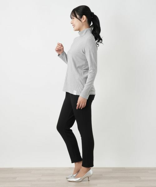 Leilian / レリアン カットソー | ボーダーハイネックカットソー【MUSE BY ROCHAS Premiere】 | 詳細5