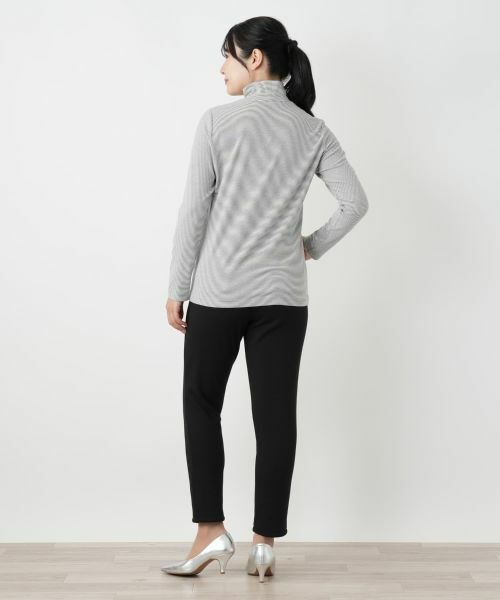 Leilian / レリアン カットソー | ボーダーハイネックカットソー【MUSE BY ROCHAS Premiere】 | 詳細6