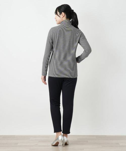 Leilian / レリアン カットソー | ボーダーハイネックカットソー【MUSE BY ROCHAS Premiere】 | 詳細9