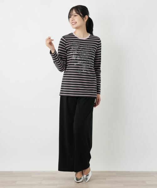 Leilian / レリアン カットソー | ボーダーカットソー【MUSE BY ROCHAS Premiere】 | 詳細1