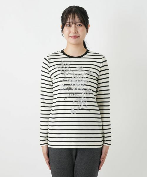 Leilian / レリアン カットソー | ボーダーカットソー【MUSE BY ROCHAS Premiere】 | 詳細10