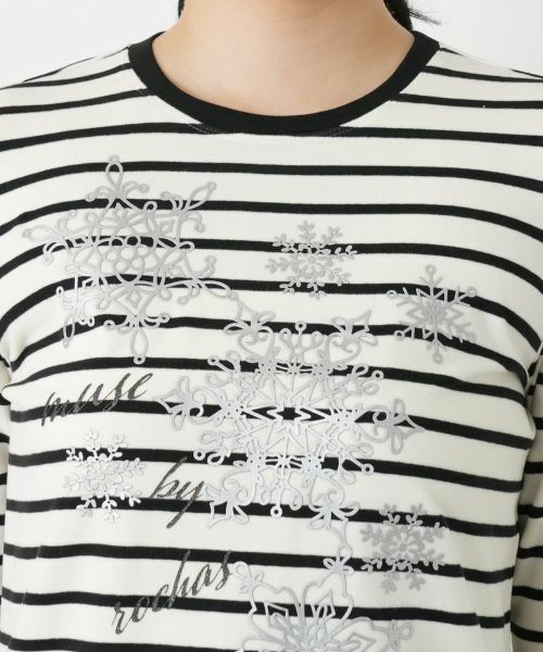 Leilian / レリアン カットソー | ボーダーカットソー【MUSE BY ROCHAS Premiere】 | 詳細13