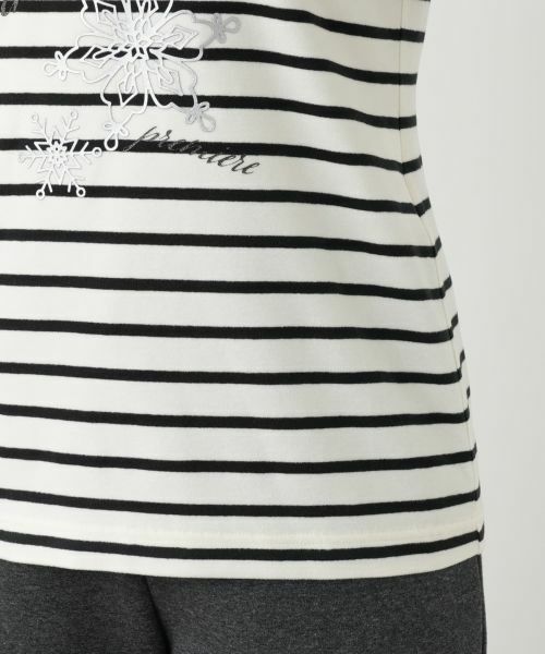 Leilian / レリアン カットソー | ボーダーカットソー【MUSE BY ROCHAS Premiere】 | 詳細16