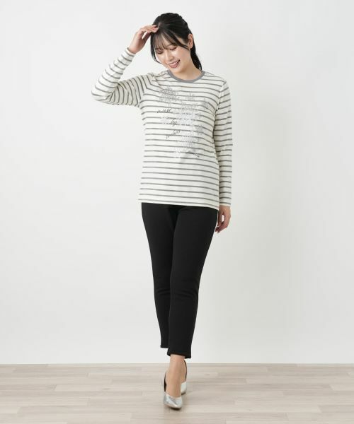 Leilian / レリアン カットソー | ボーダーカットソー【MUSE BY ROCHAS Premiere】 | 詳細4