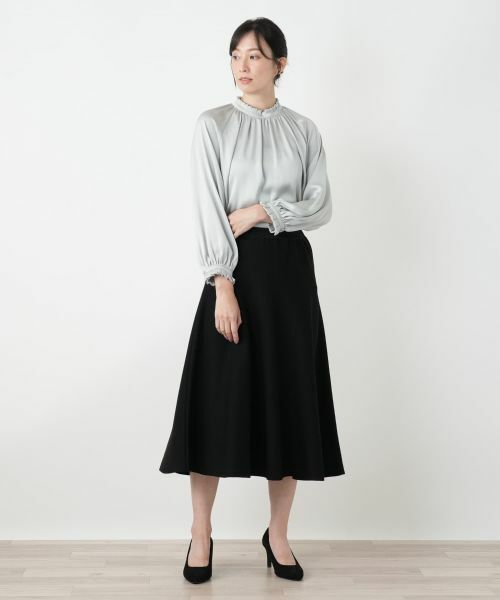 Leilian / レリアン ミニ・ひざ丈スカート | フレアスカート | 詳細1