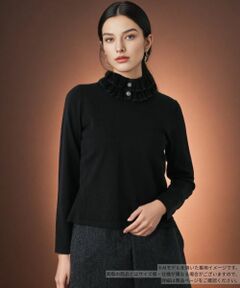 Leilian / レリアン ニット・セーター | 襟付きクルーネックニット