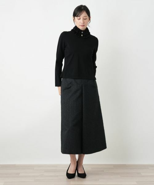 Leilian / レリアン ニット・セーター | 襟付きクルーネックニット | 詳細1
