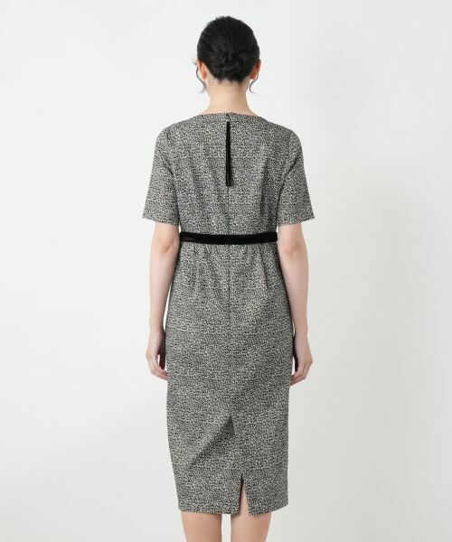 Leilian / レリアン ドレス | ラメ混ウエストリボンワンピース | 詳細6