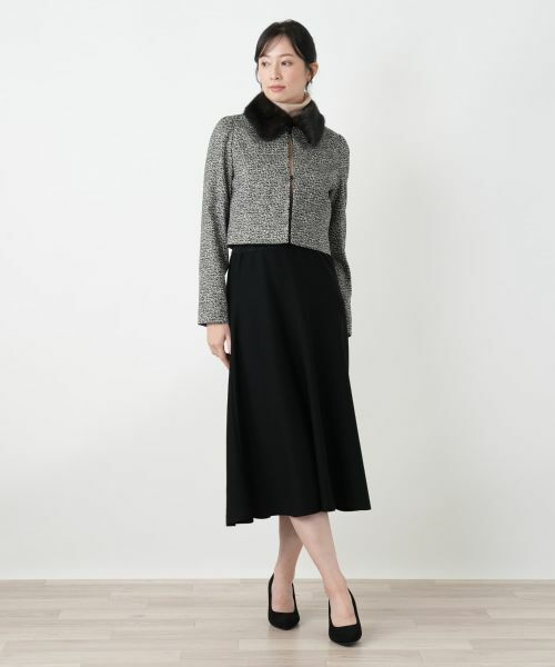 Leilian / レリアン テーラードジャケット | 襟付きショートジャケット | 詳細1