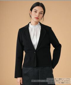 Leilian / レリアン テーラードジャケット | ラメパイピングブレザー