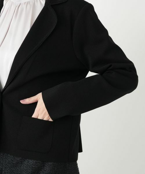 Leilian / レリアン テーラードジャケット | ラメパイピングブレザー | 詳細10