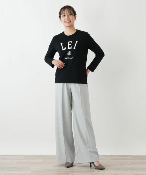 Leilian / レリアン カットソー | ロゴクルーネックカットソー | 詳細1