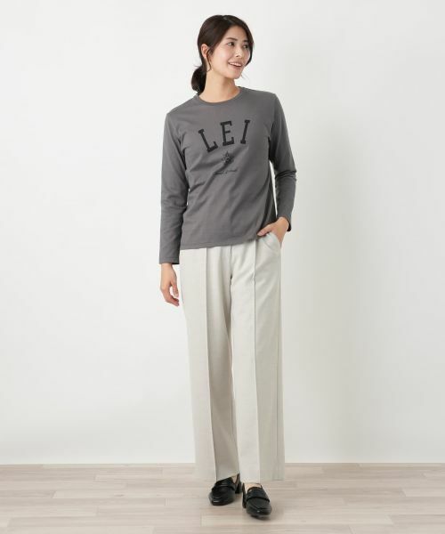 Leilian / レリアン カットソー | ロゴクルーネックカットソー | 詳細16