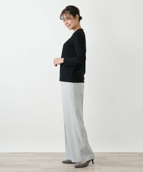 Leilian / レリアン カットソー | ロゴクルーネックカットソー | 詳細2