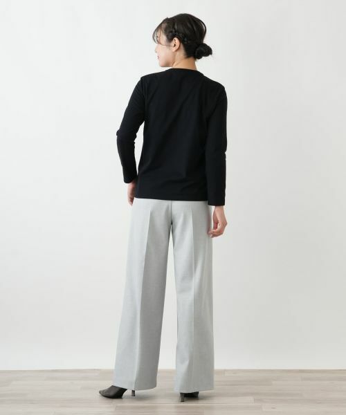 Leilian / レリアン カットソー | ロゴクルーネックカットソー | 詳細3