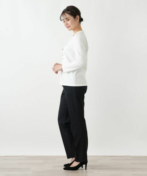 Leilian / レリアン カットソー | ロゴクルーネックカットソー | 詳細5