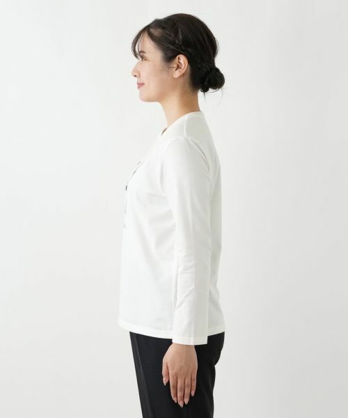 Leilian / レリアン カットソー | ロゴクルーネックカットソー | 詳細8