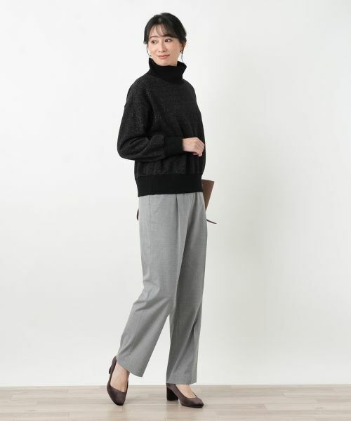 Leilian / レリアン ニット・セーター | ラメハイネックプルオーバー | 詳細4