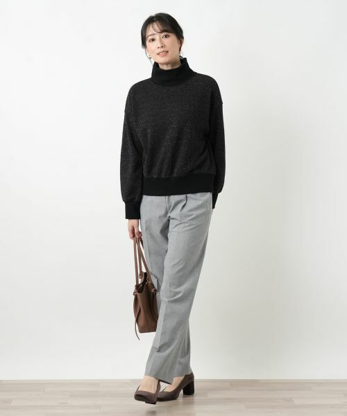 Leilian / レリアン ニット・セーター | ラメハイネックプルオーバー | 詳細5
