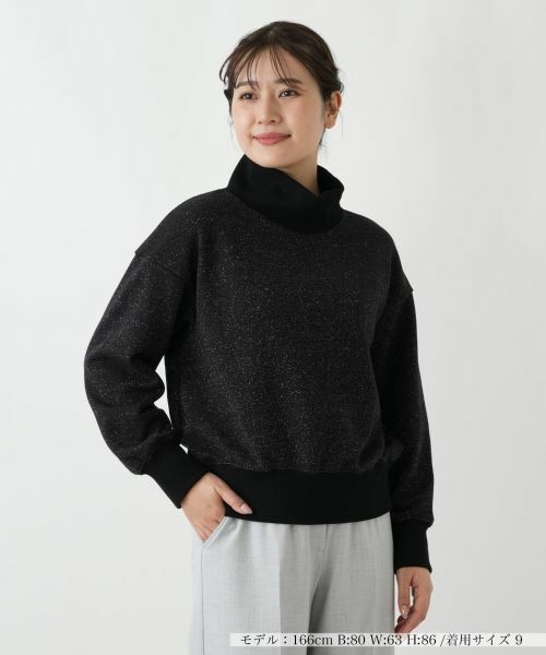 Leilian / レリアン ニット・セーター | ラメハイネックプルオーバー | 詳細6